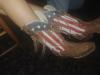 Just had to get a picture of Rene’s kick-a boots; so appropriate for July 4th in Ocean City.
